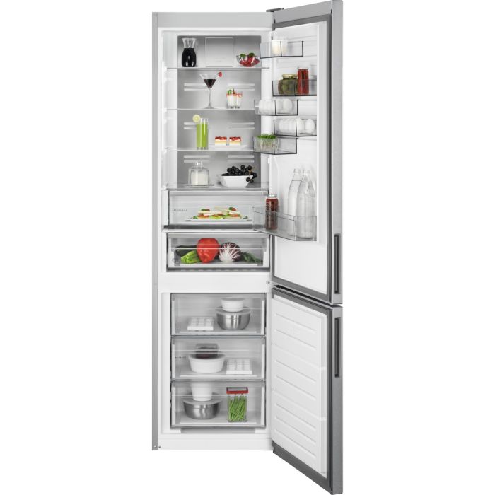 aeg stainless steel fridge