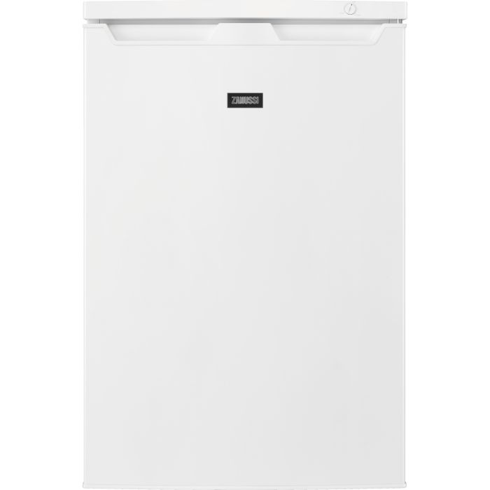 narrow white refrigerator